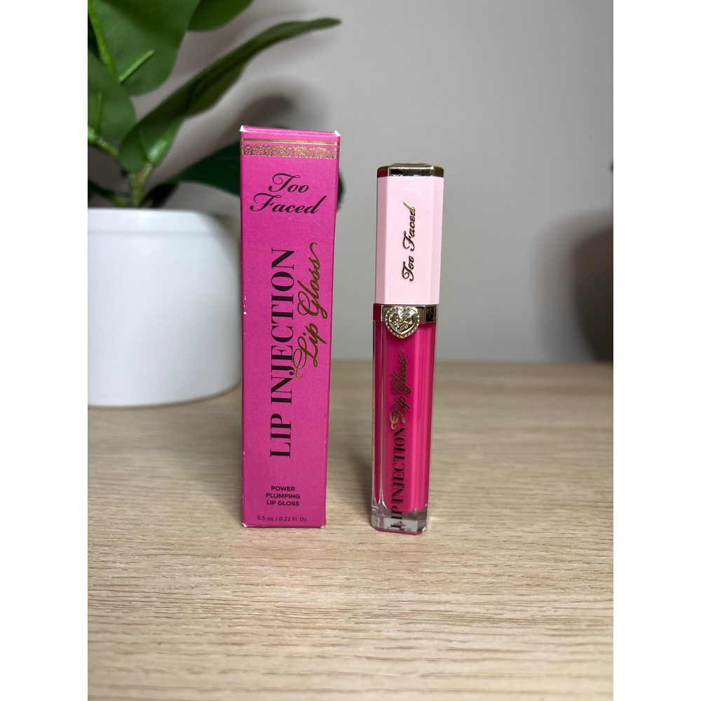 Too Faced Lip Injection Power Plumping Lip Gloss People Pleaser Fuchsia Pink NEW